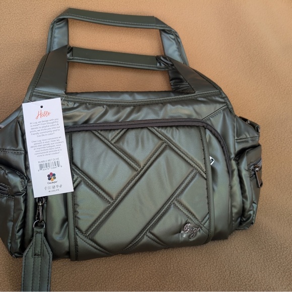 Lug Rumble Satchel Metallic Olive - Picture 4 of 13